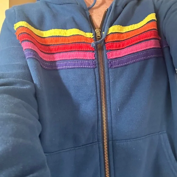 Aviator Nation Blue Hoodie Sweatshirt size Small - Picture 4 of 8